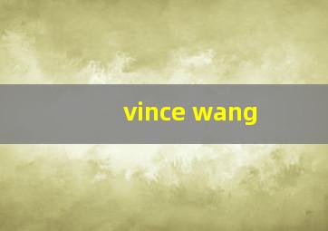 vince wang